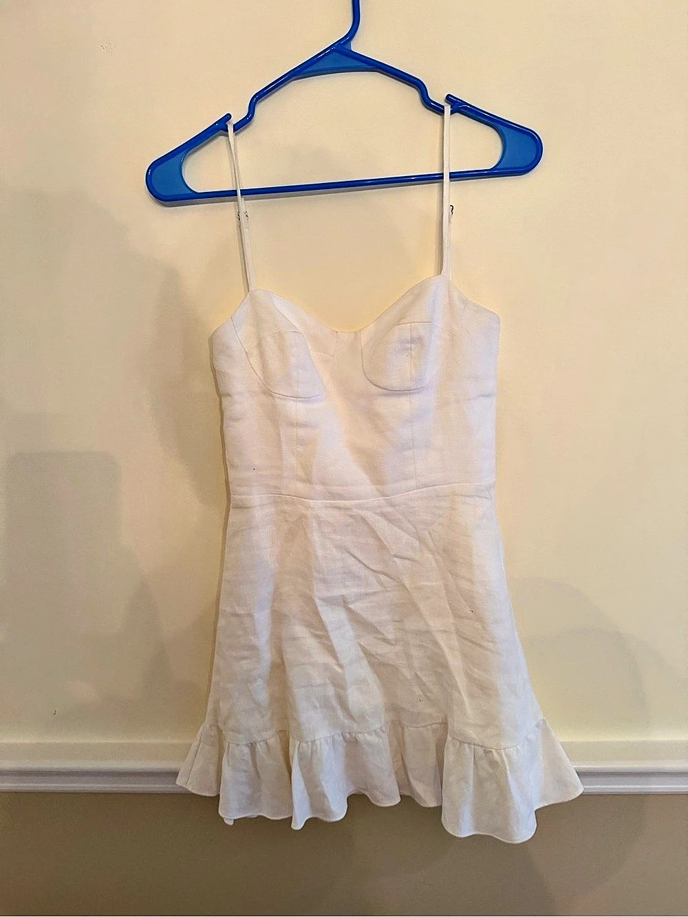 Reformation White Mini Dress Size 0